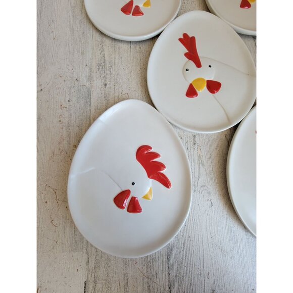 Dept 56 25133 French hen coupe plate country sampler set farm - Picture 2 of 8